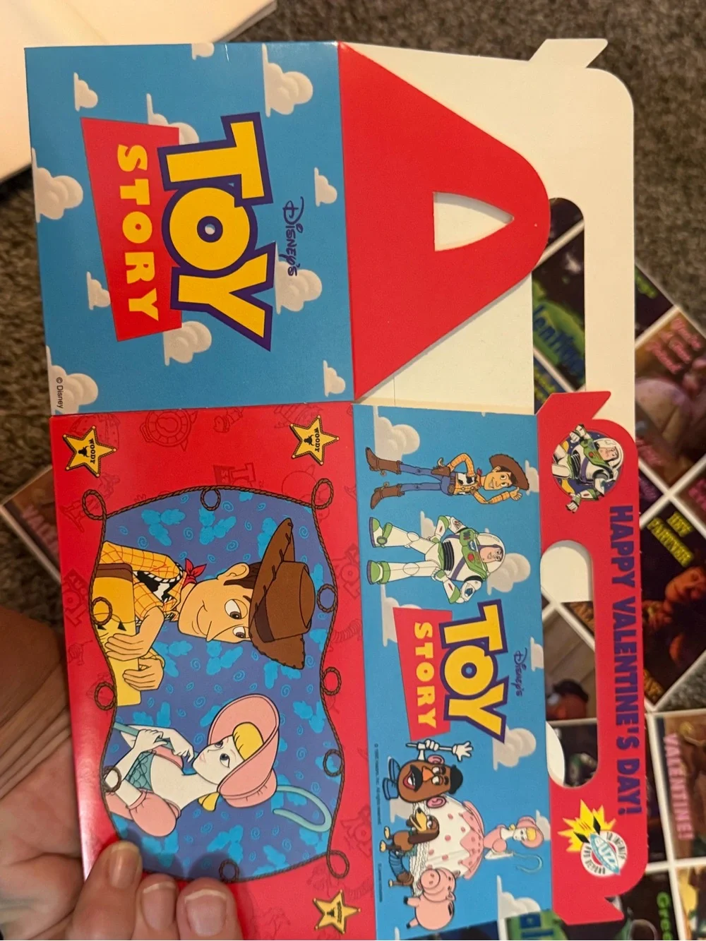 Vintage 1995 Disney Toy Story Valentine Sticker Card Kit by Mello Smello